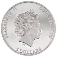 Cook Islands - 5 CID Big City Lights: Sydney 2023 - 1 Oz Silber PP High Relief Color