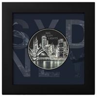 Cook Islands - 5 CID Big City Lights: Sydney 2023 - 1 Oz Silber PP High Relief Color