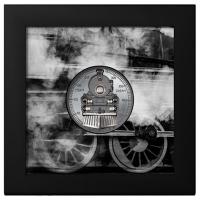 Cook Islands - 10 CID Train - Steam Dream 2023 - 2 Oz Silber Black Proof High Relief