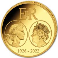 Kongo - 100 Francs Queen Elizabeth II. 1926 bis 2022 - 0,5g Gold