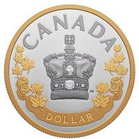 Kanada - 1 CAD Special Edt. Proof Dollar Knigliches Monogramm 2022 - Silber PP