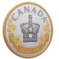 Kanada - 1 CAD Special Edt. Proof Dollar Königliches Monogramm 2022 - Silber PP