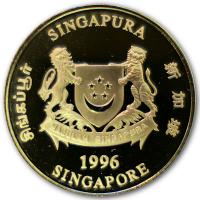 Singapore - 10 SGD Lwe 1996 - 1/4 Oz Gold