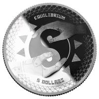 Tokelau 5 NZD Equilibrium 2020 1 Oz Silber