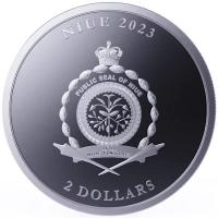Niue 2 NZD Equilibrium 2023 1 Oz Silber Rückseite