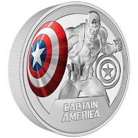 Niue 10 NZD Marvel(TM) Classics (1.) Captain America(TM) 2023 3 Oz Silber PP Color