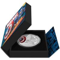 Niue - 10 NZD Marvel(TM) Classics (1.) Captain America(TM) 2023 - 3 Oz Silber PP Color