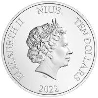 Niue - 10 NZD Star Wars(TM) Todesstern(TM) DS 1 - 3 Oz Silber PP