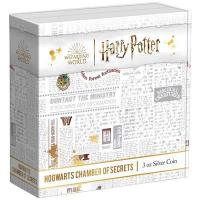 Niue - 10 NZD Harry Potter(TM) Hogwarts(TM)  Kammer des Schreckens 3 Oz Silber Antik Finish