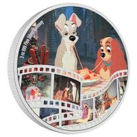 Niue 10 NZD Disney(TM) Kino Meisterwerke (4.) Susi und Strolch(TM) 2023 3 Oz Silber PP Color