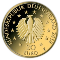 Deutschland - 20 EURO Deutscher Wald Fichte 2012 - 1/8 Oz Gold