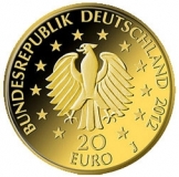 Deutschland - 20 EURO Deutscher Wald Fichte 2012 - 5*1/8 Oz Gold Komplettsatz