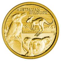 Australien 25 AUD Australische Wildtiere 2021 1/4 Oz Gold