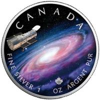 Kanada - 5 CAD Maple Leaf Universum (4.) Milchstraße - 1 Oz Silber Color