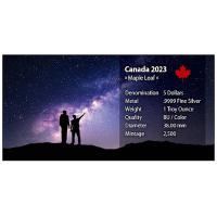 Kanada - 5 CAD Maple Leaf Universum (4.) Milchstraße - 1 Oz Silber Color