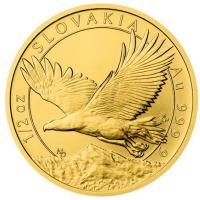 Niue - 25 NZD Slovakia Eagle 2023 - 1/2 Oz Gold