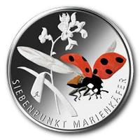 Deutschland - 5 EUR Wunderwelt Insekten (2.) Marienkäfer 2023 - Stempelglanz