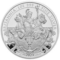 Großbritannien - 2 GBP Britannia 2023 - 1 Oz Silber PP