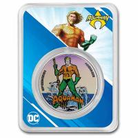 Samoa - 5 Dollar DC Comics(TM)  2. Aquaman(TM)  2023 - 1 Oz Silber Color