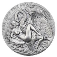 Kamerun - 2.000 Francs Celestial Beauty: Leda and the Swan 2023 - 2 Oz Silber