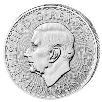 Großbritannien - 2 GBP Britannia / Charles III 2023 - 1 Oz Silber