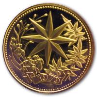 Belize - 100 Dollar Weihnachtsstern 1979 - 6,21g Gold PP