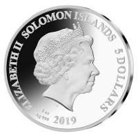 Solomon Islands - 5 Dollar Legends of Music: Madonna 2019 - 1 Oz Silber
