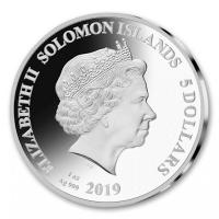 Solomon Islands - 5 Dollar Legends of Music: Michael Jackson 2019 - 1 Oz Silber