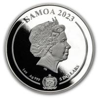 Samoa - 5 Dollar Herr der Ringe: Der Ring (Argonath) 2023 - 1 Oz Silber