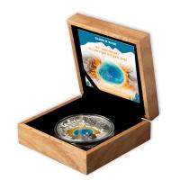 Barbados - 5 Dollar Colours of Nature 150. Yellowstone National Park 2022 - 150g Silber