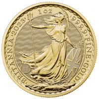 Großbritannien - 100 GBP Britannia / Charles III. 2023 - 1 Oz Gold