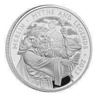 Grobritannien - 2 GBP Myth and Legends: Merlin 2023 - 1 Oz Silber PP