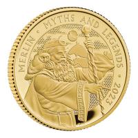 Grobritannien - 25 GBP Myth and Legends: Merlin 2023 - 1/4 Oz Gold PP