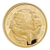 Grobritannien - 100 GBP Myth and Legends: Merlin 2023 - 1 Oz Gold PP