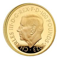 Grobritannien 100 GBP Myth and Legends: Merlin 2023 1 Oz Gold PP Rckseite