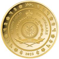 Niue - 100 NZD Krönung Charles III Krone 2023 - 1 Oz Gold PP