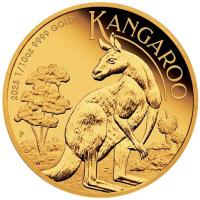 Australien 15 AUD Känguru 2023 1/10 Oz Gold PP