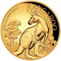Australien 200 AUD Känguru 2023 2 Oz Gold PP High Relief