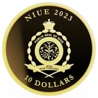 Niue - 10 NZD Vivat Humanitas 2023 - 1/10 Oz Gold