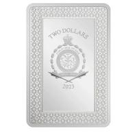 Niue 2 NZD Tarotkarten (12.) Gerechtigkeit (Justice) 2023 1 Oz Silber Rückseite
