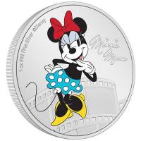 Niue 2 NZD Disney(TM) Minnie Mouse(TM) 2023 1 Oz Silber PP Color Rckseite