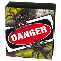Tuvalu - 1 TVD Deadly & Dangerous Funnel Web Spider 2012 - 1 Oz Silber PP