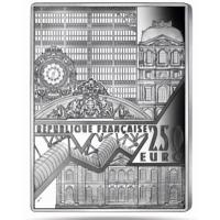 Frankreich 250 Euro Meisterwerke des Museums: Der Seerosenteich (Monet) 2022 500g Silber PP Color Rckseite