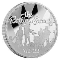 Grobritannien - 10 GBP Music Legends The Rolling Stones 2022 - 5 Oz Silber PP 