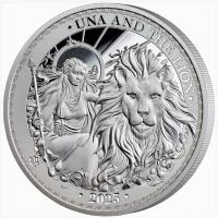 St. Helena - 1 Pfund Una and the Lion 2023 - 1 Oz Silber PP