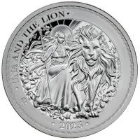St. Helena - 2 Pfund Una and the Lion 2023 - 2 Oz Silber PP