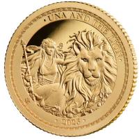 St. Helena - 2 Pfund Una and the Lion 2023 - 0,5g Gold PP
