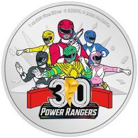 Niue 2 NZD 30. Jubilum Power Rangers(TM) 2023 1 Oz Silber PP Color