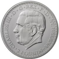 St. Helena - 2 Pfund Una and the Lion 2023 - 2 Oz Silber BU