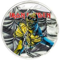 Cook Island 10 CID Iron Maiden Piece of Mind 2023 2 Oz Silber PP Color